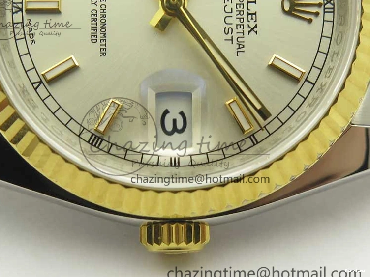 MiroTime 0519 DateJust 36 SS YG 126233 ARF 1:1 Best Edition Silver Dial Stick Markers on SS YG Jubilee Bracelet SH Elegant 3430